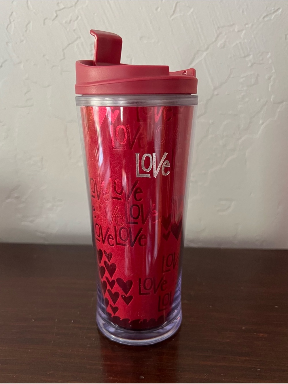 Starbucks 'Love' Travel Tumbler with Hearts